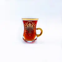 Kristal Glas Koffie Thee Cup Sets Met Kleur Geschenkdoos Verpakking Arabische Stijl Turkse Koffie Thee Cup