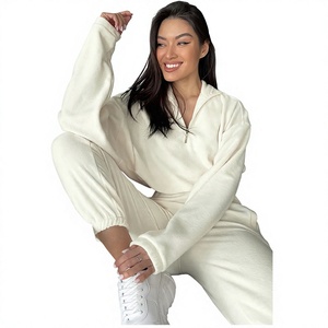 Nouvel ensemble de survêtement pour femme personnalisé, 2 pièces, sweat à capuche zippé et pantalon de jogging, vêtements de sport décontractés, ensemble 2 pièces, sweat à capuche pour femme, fabriqué par Twin City - Product Image 1