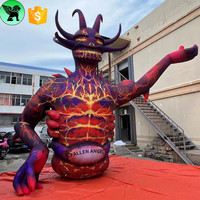 Modèle de décoration gonflable de démon géant de Festival personnalisé 6m publicité de vacances personnage du mal gonflable pour l'événement A10143