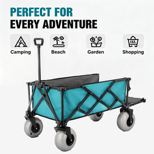 <span class=keywords><strong>Chariot</strong></span> utilitaire pliable tout-terrain <span class=keywords><strong>de</strong></span> qualité professionnelle, en tissu Oxford 600D, en acier au carbone, haute capacité, pour le camping en plein air - Product Image 1