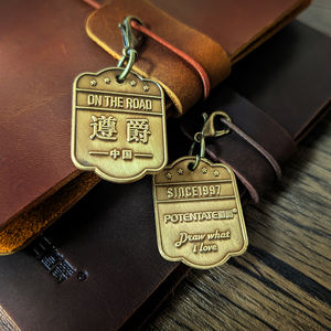 Carnet <span class=keywords><strong>de</strong></span> croquis personnalisé en cuir Crazy Horse avec recharge en papier aquarelle - Product Image 5