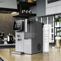 Petit distributeur d'eau de comptoir en plastique à osmose inverse RO, machine à crème glacée automatique chaude et froide électrique de bureau