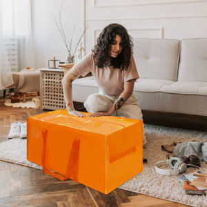 Цветная печать движущаяся сумка водонепроницаемый ламинированный тканый мешок для хранения Pp упаковка для хранения переносная сумка для багажа - Product Image 4