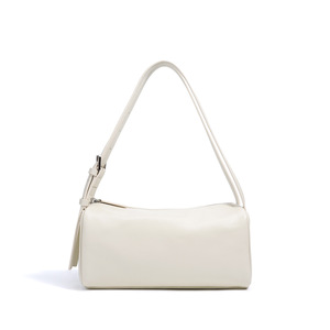 Sac à bandoulière en cuir de vachette pleine fleur, silhouette cylindrique, sangle fine réglable, style moderne minimaliste de haute qualité, directement de l'usine - Product Image 1