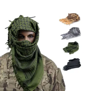 Shero 100% cotone sciarpa araba Tactical Desert Keffiyeh Outdoor antivento Tactical Shemagh