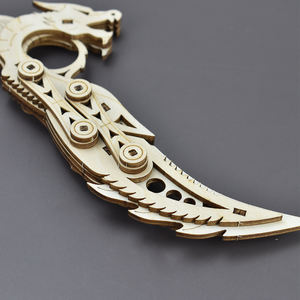 Dragon Knife 3D Puzzles de madeira para adultos Eco-Friendly Smart-Link <span class=keywords><strong>Phoenix</strong></span> Hook-Blade DIY <span class=keywords><strong>Toy</strong></span> Safe Butterfly Brinquedos educativos - Product Image 4