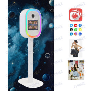 ซัลซ่าบูธไอแพด DSLR Photobooth Kiosk หอยปาร์ตี้งานแต่งงานงานเซลฟี่อุปกรณ์เช่าบูธถ่ายภาพวงรี2025ใหม่ - Product Image 1