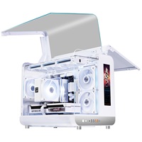 Torre de Supercomputadora Gamer-X, Nuevo Diseño de Caja de Ordenador de Escritorio MicroATX, Interfaz TIPO-C, Compatible con Pantalla LCD ATX/MATX para PC