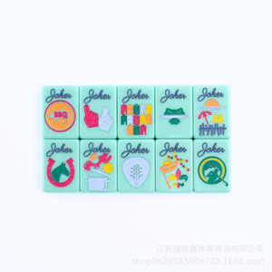 MyfairmahjongTheSoutheastSeries Mahjong avec charme <span class=keywords><strong>du</strong></span> <span class=keywords><strong>Sud</strong></span>, ensemble de mahjong pour femmes en acrylique gravé et peint, luxe moderne - Product Image 3