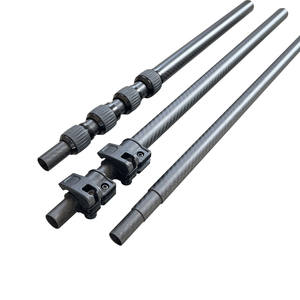 Obstpflücker-Stange 80 Fuß Obstpflückwerkzeug 15 <span class=keywords><strong>m</strong></span> 60 Fuß Teleskopstange aus Kohlefaser für Kokosnusspflückung - Product Image 4