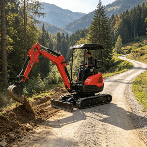 Mini Excavadora de 1.5 Toneladas, Diseño Nuevo, Estructura Inteligente, Ideal para Trabajos en Espacios Reducidos y Calles Urbanas, para Empresas de Construcción - Product Image 2