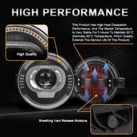 Nouveaux accessoires de pièces standard rond hors route rgb 7 pouces phare Led pour Jeep 2020 Jk Kit d'éclairage avant de voiture