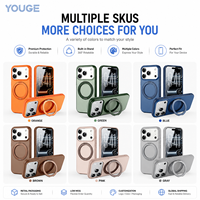 Coque magnétique plaquée ATB pour iPhone 18 Pro avec support de charge sans fil et béquille – Étui de téléphone exquis