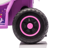 Quad électrique pour enfants avec lumière, musique et remorque pour les enfants de 3 à 8 ans