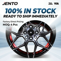 Ruedas Flow Formed 15x6.5J 4x100 4x114.3 Listas para Enviar, Compatibles con Honda Fit Jazz Toyota Yaris Mazda Miata Polo Golf, MOQ Bajo