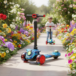 Patineta Plegable para Niños, Modelo 2026, para Exteriores, de 3 a 8 Años, <span class=keywords><strong>con</strong></span> Función Antideslizante y Luces Musicales - Product Image 5