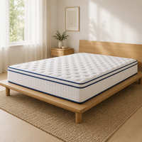 Matelas à ressorts ensachés silencieux, tissu tricoté respirant, personnalisation ODM par l'usine de matelas
