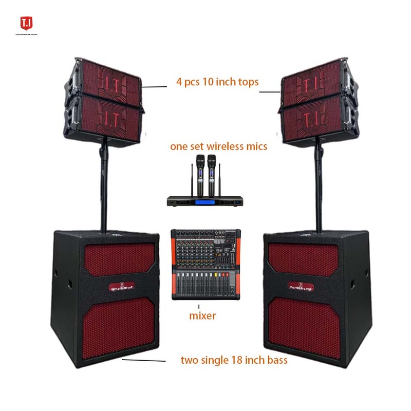 Single 10 Inch Line Array Dj
