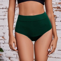 Culotte menstruelle physiologique 4 couches taille haute, absorbante et anti-fuite, pour la natation