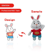 Jouets en peluche personnalisés OEM/ODM unisexes, rembourrage en coton PP, matériau en coton, certifiés EN71/GRS/CPC, tailles 11-30 cm, 14 ans et plus