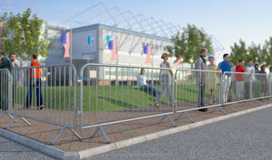 Nhà máy cung cấp phổ biến nhất tùy chỉnh kim loại tạm thời kiểm soát đám đông hàng rào tạm thời hàng rào - Product Image 5