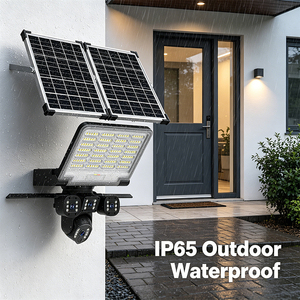 Caméra PTZ 4G WiFi <span class=keywords><strong>solaire</strong></span> 2-<span class=keywords><strong>en</strong></span>-1 avec projecteur, triple objectif 12MP, triple écran, IP65, détection et suivi humains, et panneau <span class=keywords><strong>solaire</strong></span> - Product Image 6