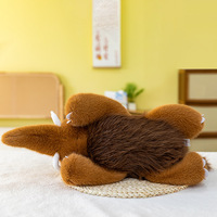 Peluche de mamouth simulée en gros, jouet en peluche d'éléphant, poupée en peluche, cadeau d'anniversaire, peluches personnalisées, animaux en peluche