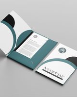 Carpetas de Cartón A4 Personalizadas con Logotipo, con Bolsillos, Papel Recubierto, Impresión Offset, Organizador de Documentos para Presentaciones