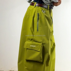 Pantalon de survêtement en nylon à jambes larges et surdimensionné pour homme, design coupe-vent et imperméable personnalisé, pantalon de sport léger, pantalon cargo en nylon - Product Image 4