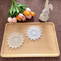 10CM coton dentelle Table napperon tissu Pad Crochet tasse verre caboteur napperon napperons porte-tasse