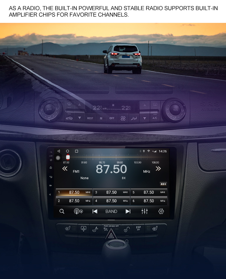 Car Radio For Mercedes Benz E/CLS Class 2002-2010 GPS Navigation Multimedia Video GPS Android 11 Carplay