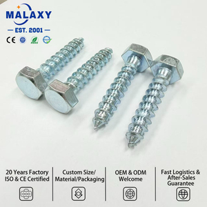 Vis à bois à tête hexagonale en acier inoxydable Malaxy A2, vis autotaraudeuses pour projets en bois lourds - Product Image 2