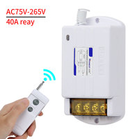 Module d'interrupteur sans fil intelligent 1 canal 75V-265V interrupteur de télécommande universel pour pompes à eau en béton moteurs de jardin 40A