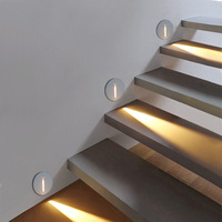 Lampe LED encastrée intelligente à détection de mouvement et contrôle par lumière, IP54, pour escaliers, couloirs, veilleuse de couloir d'escalier, type 86