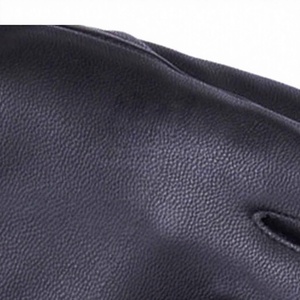 Gants en cuir longs jusqu'au poignet, style uni, doublure en fourrure noire, écologiques, compatibles écran tactile, pour l'hiver, usage quotidien, vente chaude - Product Image 4