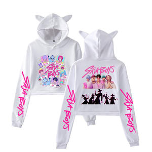 <span class=keywords><strong>Sudadera</strong></span> <span class=keywords><strong>con</strong></span> Capucha Casual <span class=keywords><strong>con</strong></span> Estampado de <span class=keywords><strong>Anime</strong></span> Kpop, Top Corto de Moda, <span class=keywords><strong>Sudadera</strong></span> <span class=keywords><strong>con</strong></span> Orejas de Gato, <span class=keywords><strong>Sudadera</strong></span> de Manga Larga para Chicas, Alta Calidad, Venta al Por Mayor - Product Image 3