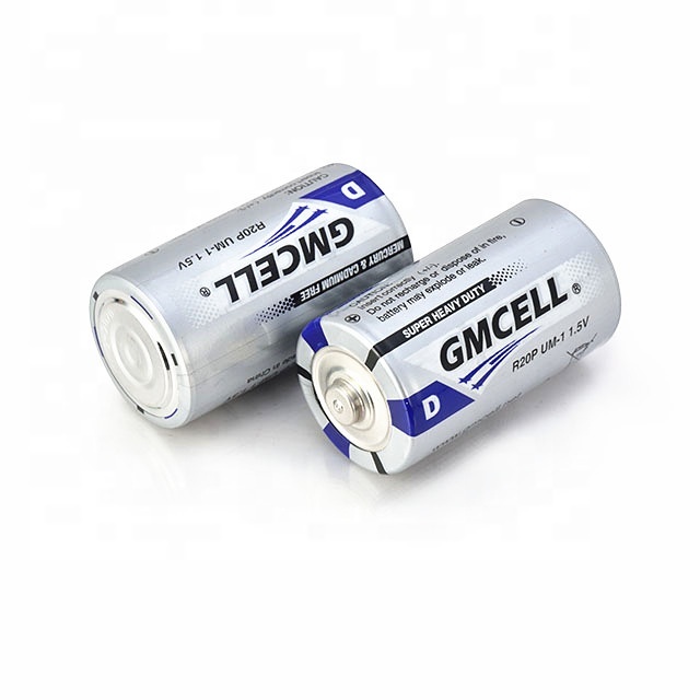 Wholesale GMCELL 1.5V R20P D Zinc Carbon Heavy Duty Dry Cell Battery CE Certified 2 Year Shelf Life Home Appliances Consumer