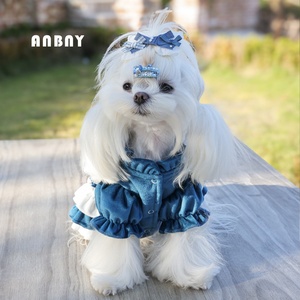 slim fit dress slacks Designer Handmade Navy Blue Trailing Dog Party Dress main image 0