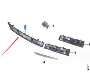 Rivestimento del parabrezza anteriore 51117285950 del paraurti anteriore per BMW serie 5 F10 F18 - Product Image 2