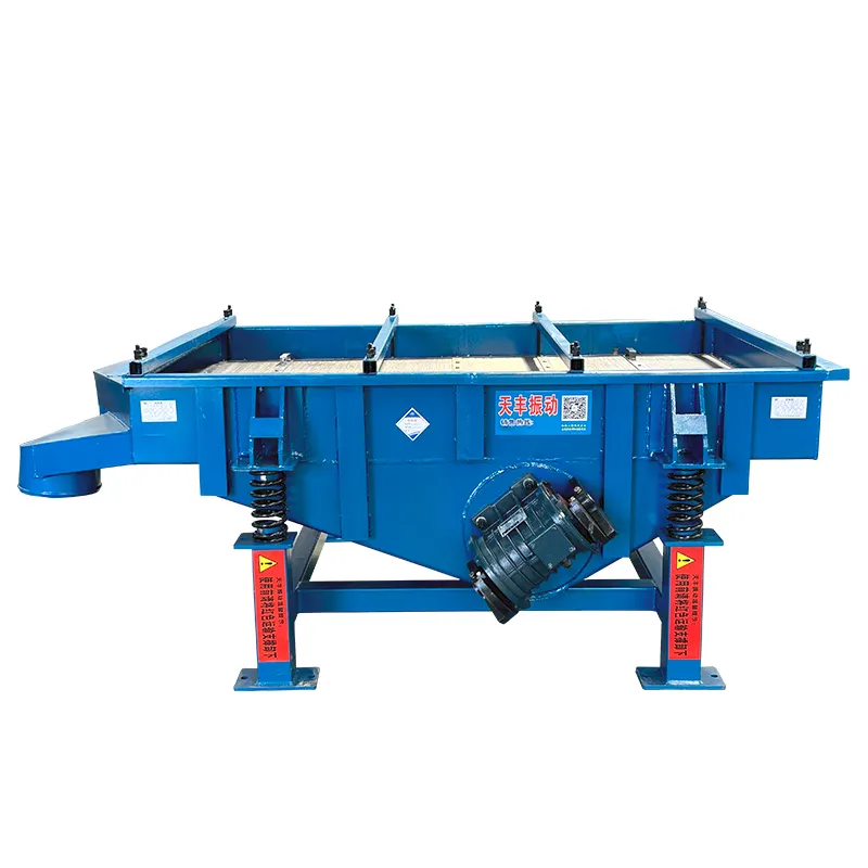 Coal Linear vibrating sieve deduster machine for removing dusts from charcoal