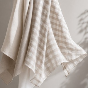 <span class=keywords><strong>Tissu</strong></span> tissé en lin pur à 100% à carreaux gingham pour robes et chemises - Product Image 6