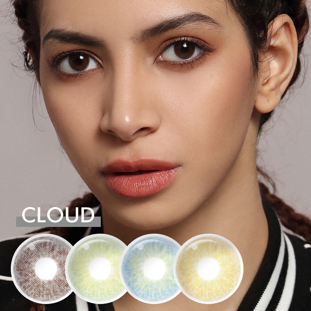 FRESHGO Contact Lenses Lentes De Contato Pupilentes De Color for Light Eyes CLOUD Contact Lenses Color Contact Lens