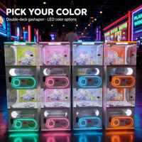 Machine à capsules Gacha personnalisable de haute qualité avec lumières clignotantes, jeu d'arcade à monnayeur