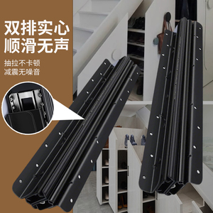 Glissière de tiroir robuste à fixation au sol, capacité de charge de 300 lb, pour rangement de chaussures dans les armoires - Product Image 3