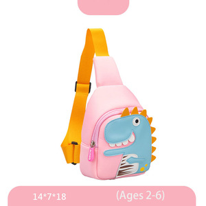 Borsa da scuola per bambini di moda di tendenza borsa da scuola per bambini dell'<span class=keywords><strong>asilo</strong></span> borsa da petto per bambini con dinosauro carino del fumetto - Product Image 5