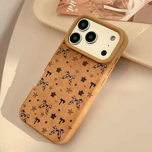 Coque pour iPhone 17 Pro Max, motif léopard mignon et cool avec étoiles, coque souple avec grande fenêtre, coque de téléphone antichoc - Product Image 4