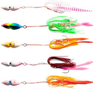 Leurre de pêche <span class=keywords><strong>Inchiku</strong></span> Lead Jig 40g-100g avec poids imprimés, hameçon artificiel phosphorescent pour calamar, pour la pêche au bar en eau salée - Product Image 3