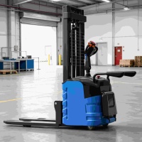 Chariot élévateur à conducteur assis 3000 mm CDD15 CDD20 1,5T 2T Chariot transpalette électrique QMIGA pour chargement et déchargement en entrepôt CE OEM