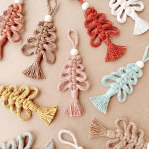 Decorazione da parete decorazione Boho ornamenti natalizi macramè appeso decorazioni murali murali - Product Image 1