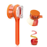 Éplucheur de fruits et légumes portable avec seau de rangement, outil facile à nettoyer pour la cuisine à domicile